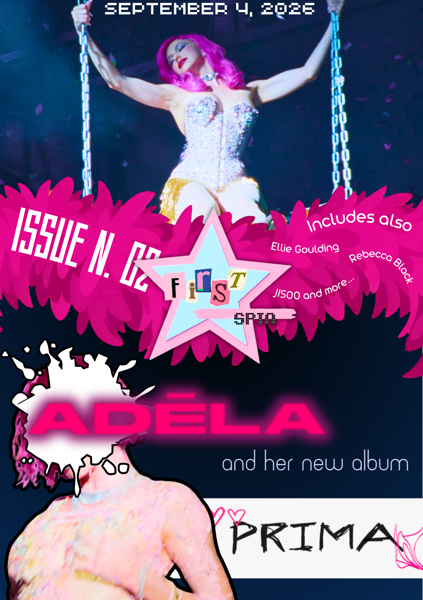 Issue N. 02 cover featuring Sabrina Carpenter and Adele
